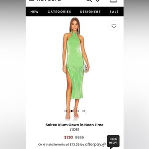 Revolve L’idee Blue Soiree Klum Gown Prom Dress